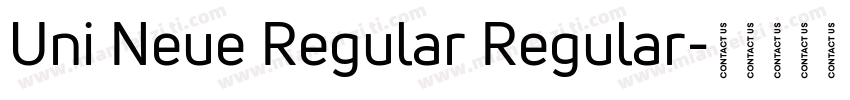 Uni Neue Regular Regular字体转换